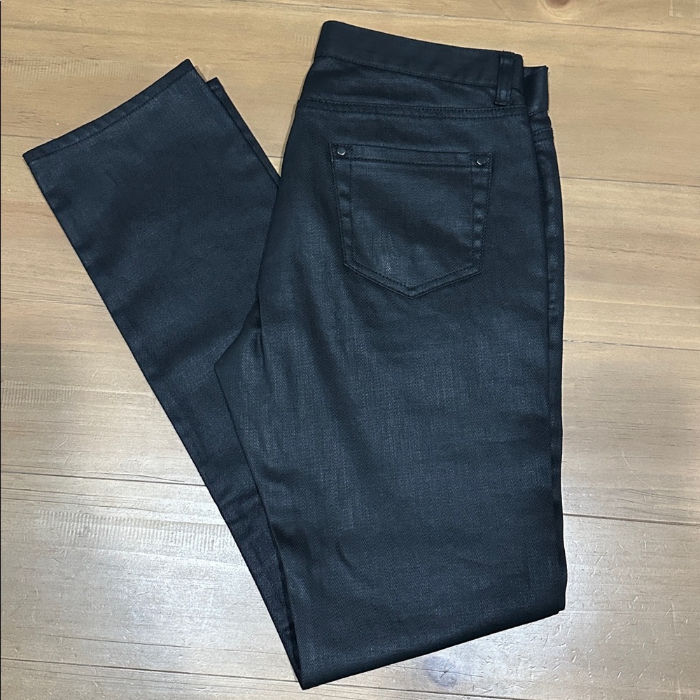 John Varvatos black coated Chelsea fit jeans